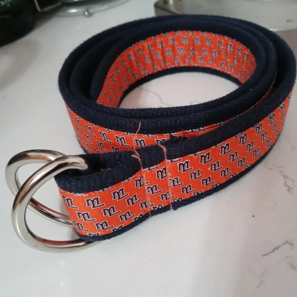 Vineyard Vines Mountain Lakes Educational Foundation 100% Cotton Canvas Belt